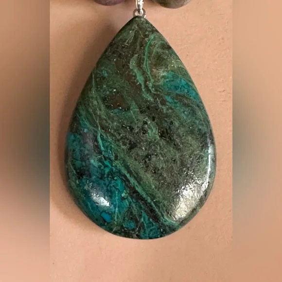 20-1/2 inch Ruby Zoisite gemstone bead Necklace NWOT - Picture 11 of 13